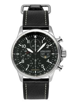 Bauhaus Aviation Herrenuhr Automatik Chronograph mit Pilotenarmband